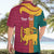 Sri Lanka Independence Day Hawaiian Shirt Sri Lankan Lion Mix Sinhalese Pattern - Wonder Print Shop