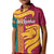 Sri Lanka Independence Day Kid Polo Shirt Sri Lankan Lion Mix Sinhalese Pattern - Wonder Print Shop