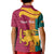 Sri Lanka Independence Day Kid Polo Shirt Sri Lankan Lion Mix Sinhalese Pattern - Wonder Print Shop