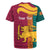 Sri Lanka Independence Day Rugby Jersey Sri Lankan Lion Mix Sinhalese Pattern - Wonder Print Shop