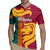 Sri Lanka Independence Day Rugby Jersey Sri Lankan Lion Mix Sinhalese Pattern - Wonder Print Shop