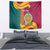 Sri Lanka Independence Day Tapestry Sri Lankan Lion Mix Sinhalese Pattern - Wonder Print Shop