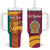 Sri Lanka Independence Day Tumbler With Handle Sri Lankan Lion Mix Sinhalese Pattern