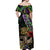 Mardi Gras 2025 Off Shoulder Maxi Dress Beadeds With Gorgeous Mask - Wonder Print Shop