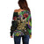 Mardi Gras 2025 Off Shoulder Sweater Beadeds With Gorgeous Mask - Wonder Print Shop