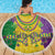 Mardi Gras Beach Blanket Beadeds Necklace With Fleur De Lis - Wonder Print Shop