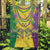 Mardi Gras Garden Flag Beadeds Necklace With Fleur De Lis - Wonder Print Shop