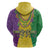 Mardi Gras Hoodie Beadeds Necklace With Fleur De Lis - Wonder Print Shop