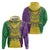 Mardi Gras Hoodie Beadeds Necklace With Fleur De Lis - Wonder Print Shop