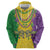 Mardi Gras Hoodie Beadeds Necklace With Fleur De Lis - Wonder Print Shop