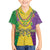 Mardi Gras Kid Hawaiian Shirt Beadeds Necklace With Fleur De Lis - Wonder Print Shop