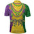 Mardi Gras Polo Shirt Beadeds Necklace With Fleur De Lis - Wonder Print Shop