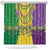 Mardi Gras Shower Curtain Beadeds Necklace With Fleur De Lis