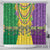 Mardi Gras Shower Curtain Beadeds Necklace With Fleur De Lis