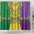 Mardi Gras Shower Curtain Beadeds Necklace With Fleur De Lis