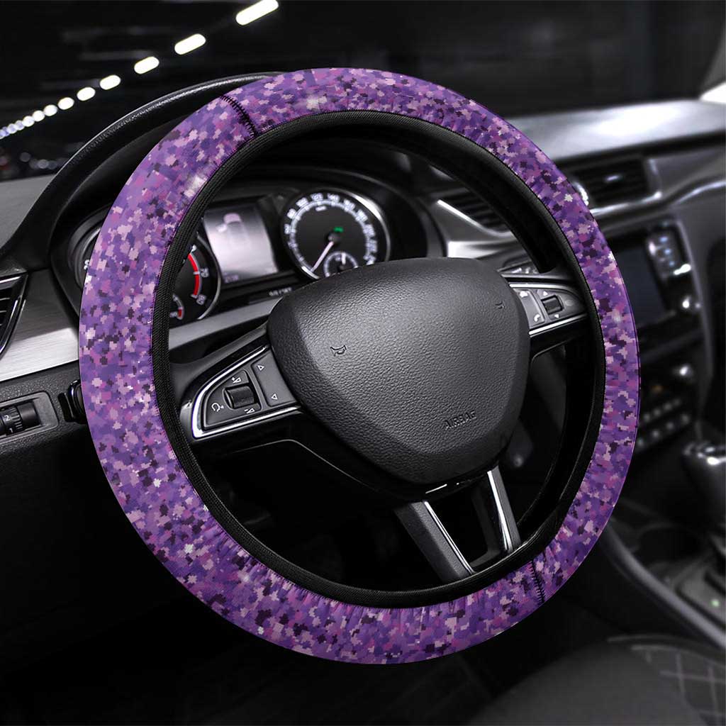 Mardi Gras Steering Wheel Cover Beadeds Necklace With Fleur De Lis - Wonder Print Shop