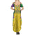 Mardi Gras Summer Maxi Dress Beadeds Necklace With Fleur De Lis - Wonder Print Shop