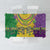 Mardi Gras Tablecloth Beadeds Necklace With Fleur De Lis - Wonder Print Shop