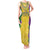 Mardi Gras Tank Maxi Dress Beadeds Necklace With Fleur De Lis - Wonder Print Shop