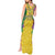 Mardi Gras Tank Maxi Dress Beadeds Necklace With Fleur De Lis - Wonder Print Shop