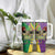 Mardi Gras Tumbler With Handle Beadeds Necklace With Fleur De Lis