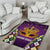 King Mask Mardi Gras Area Rug Let's Party Beadeds With Fleur De Lis - Wonder Print Shop