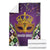 King Mask Mardi Gras Blanket Let's Party Beadeds With Fleur De Lis