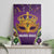 King Mask Mardi Gras Canvas Wall Art Let's Party Beadeds With Fleur De Lis - Wonder Print Shop