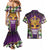 King Mask Mardi Gras Couples Matching Mermaid Dress and Hawaiian Shirt Let's Party Beadeds With Fleur De Lis - Wonder Print Shop