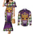 King Mask Mardi Gras Couples Matching Mermaid Dress and Long Sleeve Button Shirt Let's Party Beadeds With Fleur De Lis