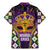 King Mask Mardi Gras Family Matching Mermaid Dress and Hawaiian Shirt Let's Party Beadeds With Fleur De Lis - Wonder Print Shop