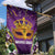 King Mask Mardi Gras Garden Flag Let's Party Beadeds With Fleur De Lis - Wonder Print Shop