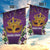 King Mask Mardi Gras Garden Flag Let's Party Beadeds With Fleur De Lis - Wonder Print Shop