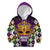 King Mask Mardi Gras Kid Hoodie Let's Party Beadeds With Fleur De Lis - Wonder Print Shop