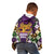 King Mask Mardi Gras Kid Hoodie Let's Party Beadeds With Fleur De Lis - Wonder Print Shop