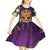 King Mask Mardi Gras Kid Short Sleeve Dress Let's Party Beadeds With Fleur De Lis - Wonder Print Shop