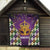 King Mask Mardi Gras Quilt Let's Party Beadeds With Fleur De Lis - Wonder Print Shop