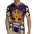 King Mask Mardi Gras Rugby Jersey Let's Party Beadeds With Fleur De Lis - Wonder Print Shop