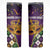 King Mask Mardi Gras Skinny Tumbler Let's Party Beadeds With Fleur De Lis