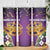 King Mask Mardi Gras Skinny Tumbler Let's Party Beadeds With Fleur De Lis