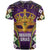 King Mask Mardi Gras T Shirt Let's Party Beadeds With Fleur De Lis - Wonder Print Shop