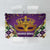 King Mask Mardi Gras Tablecloth Let's Party Beadeds With Fleur De Lis - Wonder Print Shop