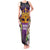 King Mask Mardi Gras Tank Maxi Dress Let's Party Beadeds With Fleur De Lis - Wonder Print Shop