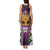 King Mask Mardi Gras Tank Maxi Dress Let's Party Beadeds With Fleur De Lis - Wonder Print Shop