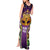 King Mask Mardi Gras Tank Maxi Dress Let's Party Beadeds With Fleur De Lis - Wonder Print Shop