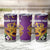 King Mask Mardi Gras Tumbler Cup Let's Party Beadeds With Fleur De Lis