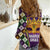 King Mask Mardi Gras Women Casual Shirt Let's Party Beadeds With Fleur De Lis