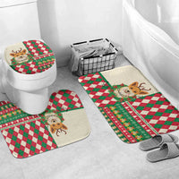 Wales Corgi Christmas Bathroom Set Seamless Cute Dog Argyle Pattern - Wonder Print Shop