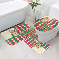 Wales Corgi Christmas Bathroom Set Seamless Cute Dog Argyle Pattern - Wonder Print Shop