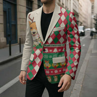 Wales Corgi Christmas Blazer Seamless Cute Dog Argyle Pattern - Wonder Print Shop